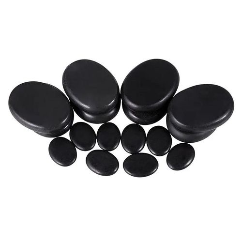 16pcs Professional Hot Massage Stone Black Warmer Rock Set - View 2 - Tessla Equipment Store